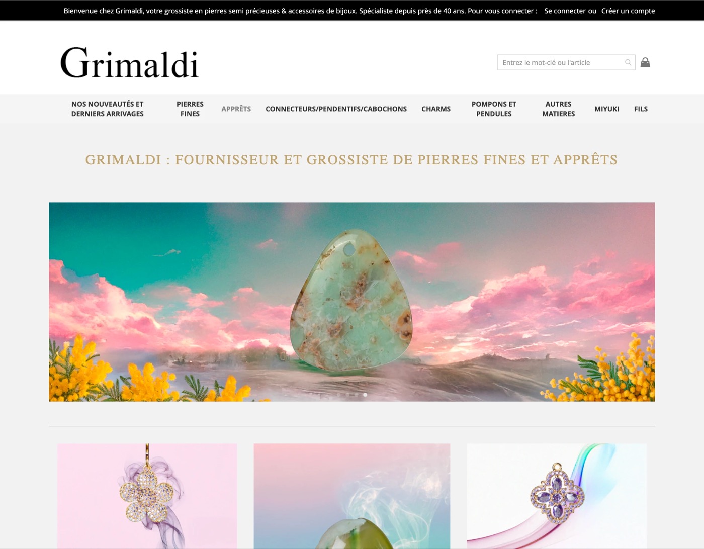 Grimaldi, Wholesale jewelry · Gemstones & findings